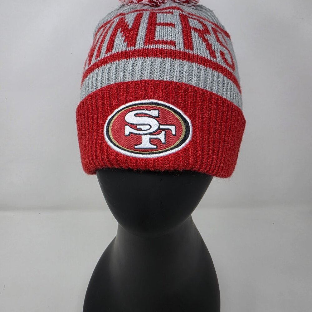Idegy Winter Ski Beanie Knit With Pom Pom San Francisco 49ers (MA043)